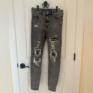 gray american eagle jeans